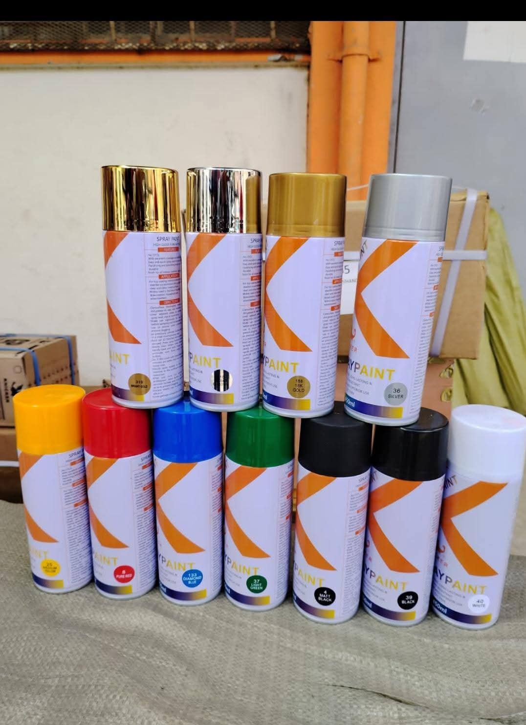 Spray paints