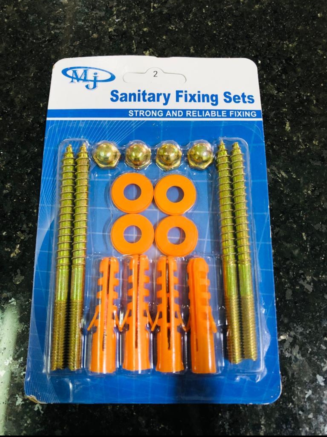 Sanitary fixing set